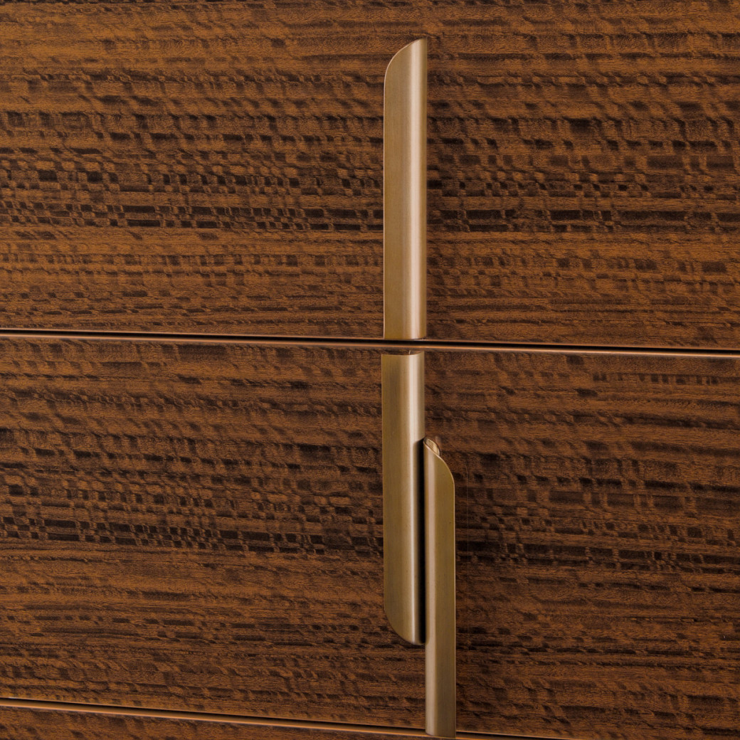 5-Drawer Chest walnut finish Pavira collection by Michael Amini