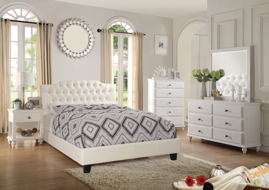 Poundex F9350F White Full Size Bed | Phoenix AZ