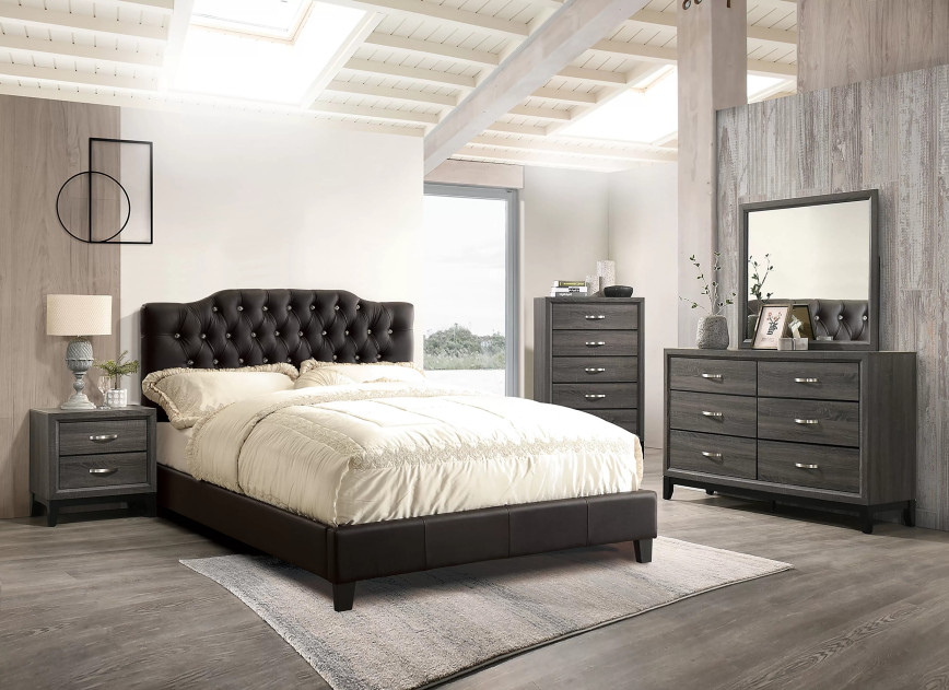 Poundex F9331Q Black Queen Bed | Phoenix AZ Furniture