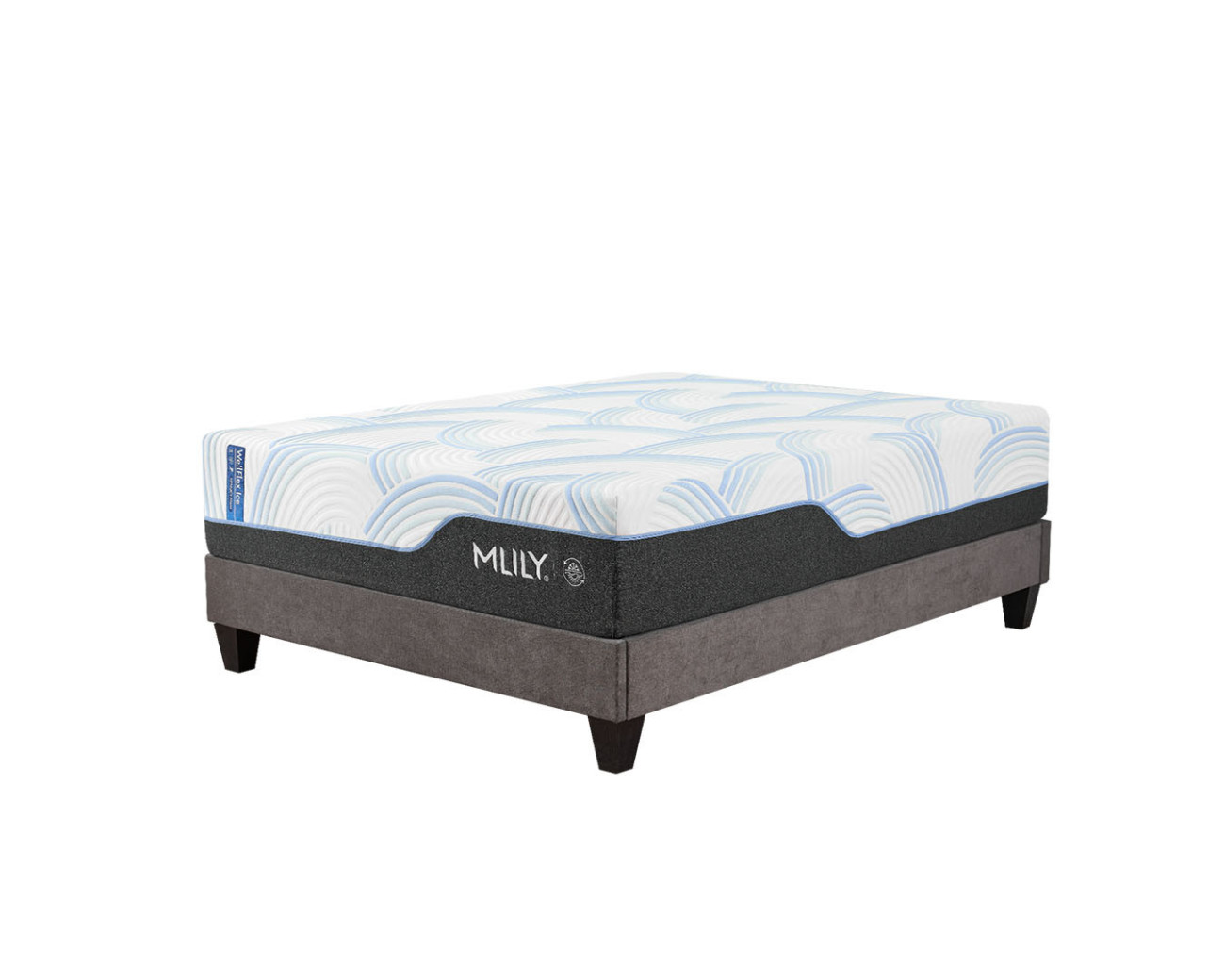 MLILY WellFlex ICE Sustainable BioBreeze 14" Memory Foam Mattress – Enhanced Cooling Comfort