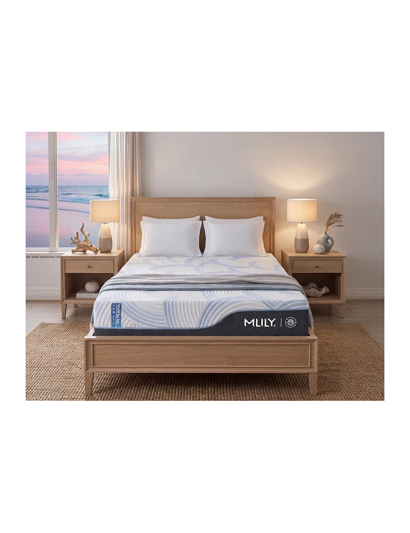 MLILY WellFlex ICE Sustainable BioBreeze 14" Memory Foam Mattress – Enhanced Cooling Comfort