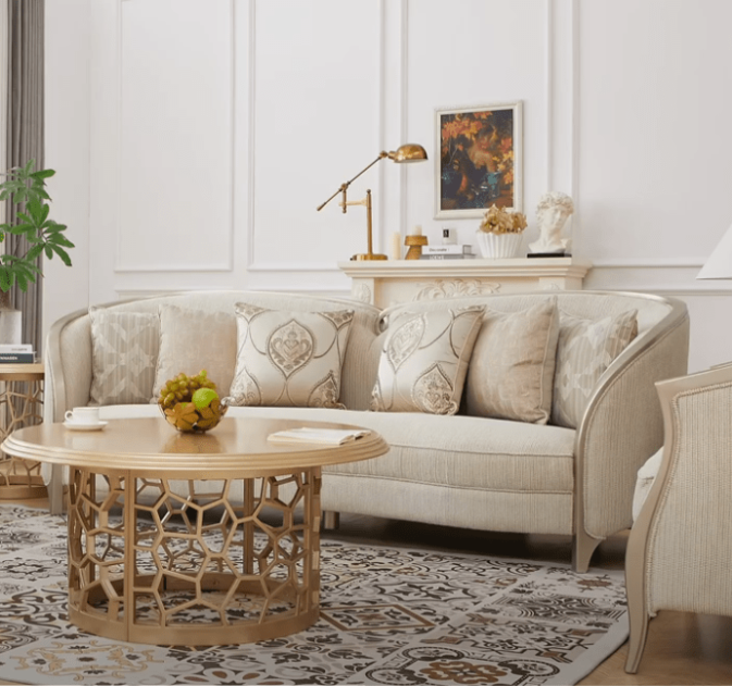 HD-7005 Victorian Sofa & Loveseat Set | Homey Design