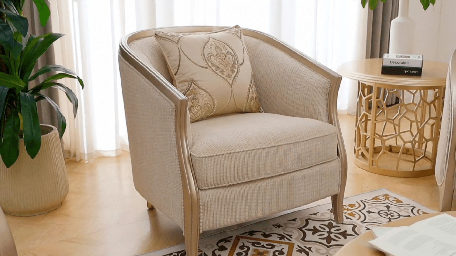 HD-7005 Victorian Sofa & Loveseat Set | Homey Design