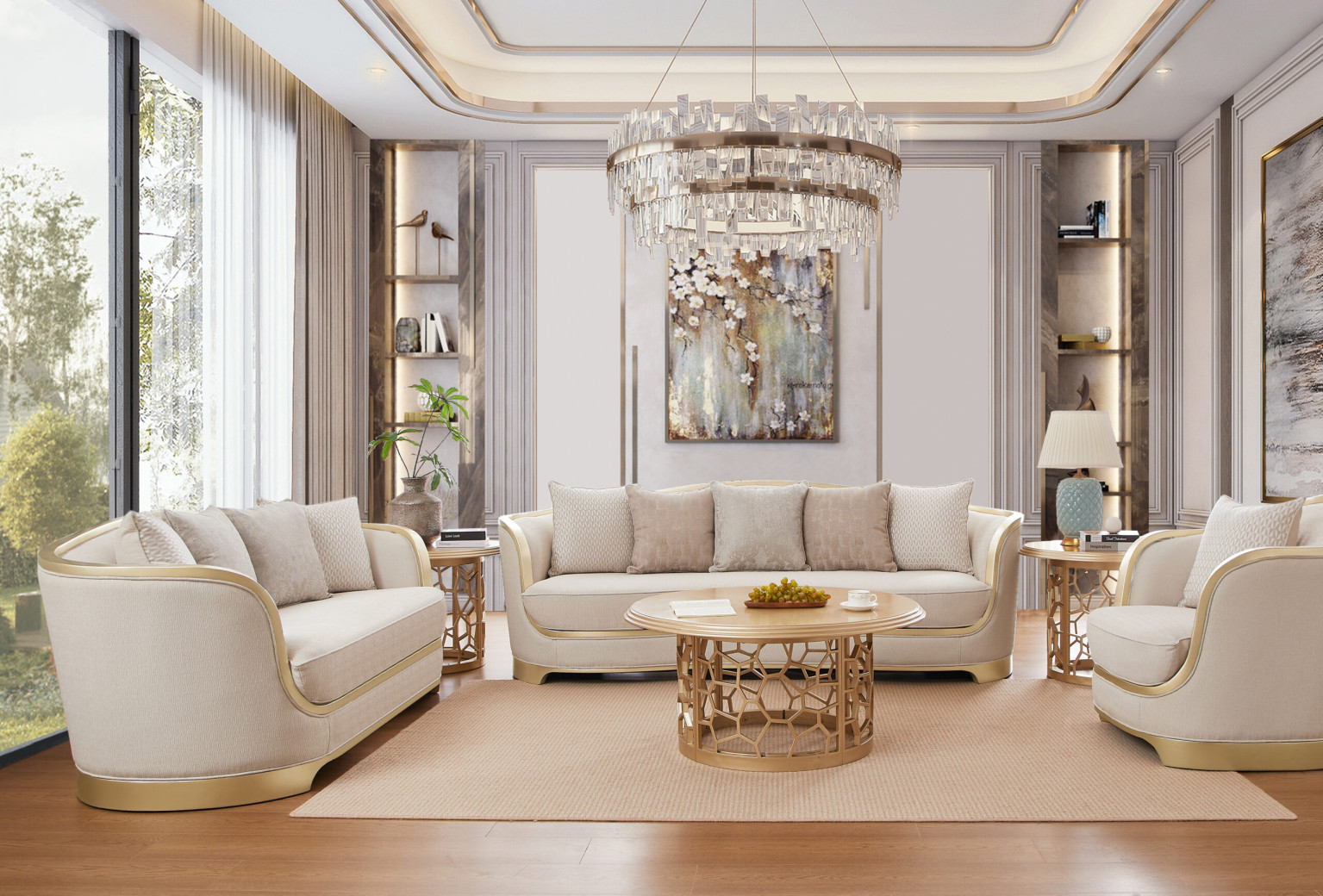 HD-7006 Contemporary Sofa & Loveseat | Homey Design