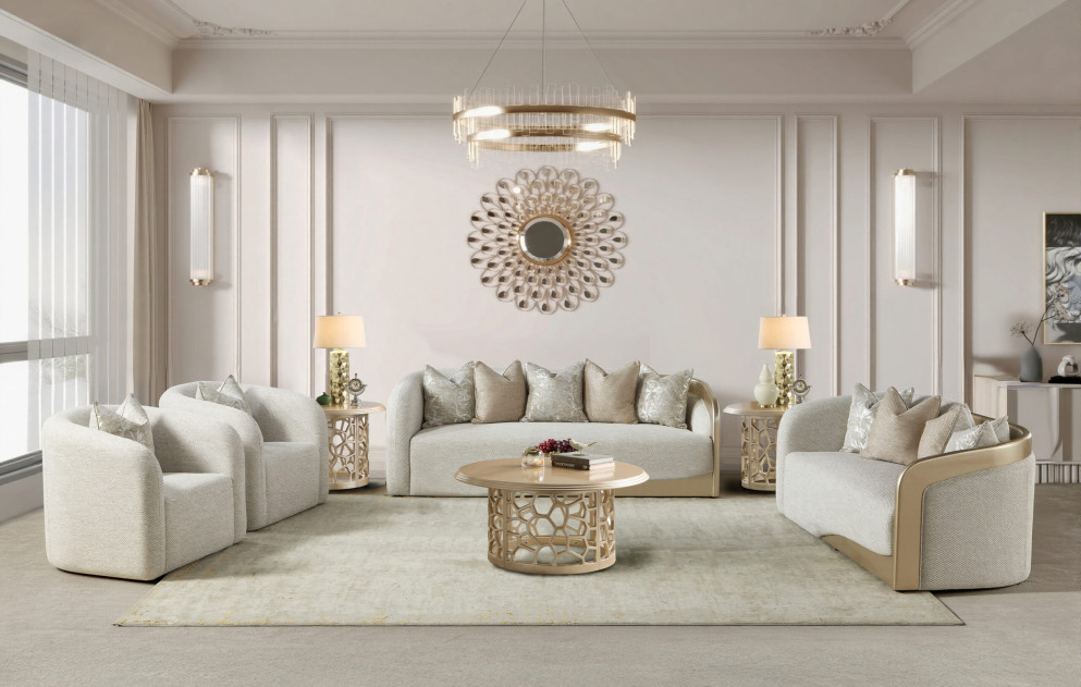HD-1053 Luxury Contemporary Sofa & Loveseat | Homey Design