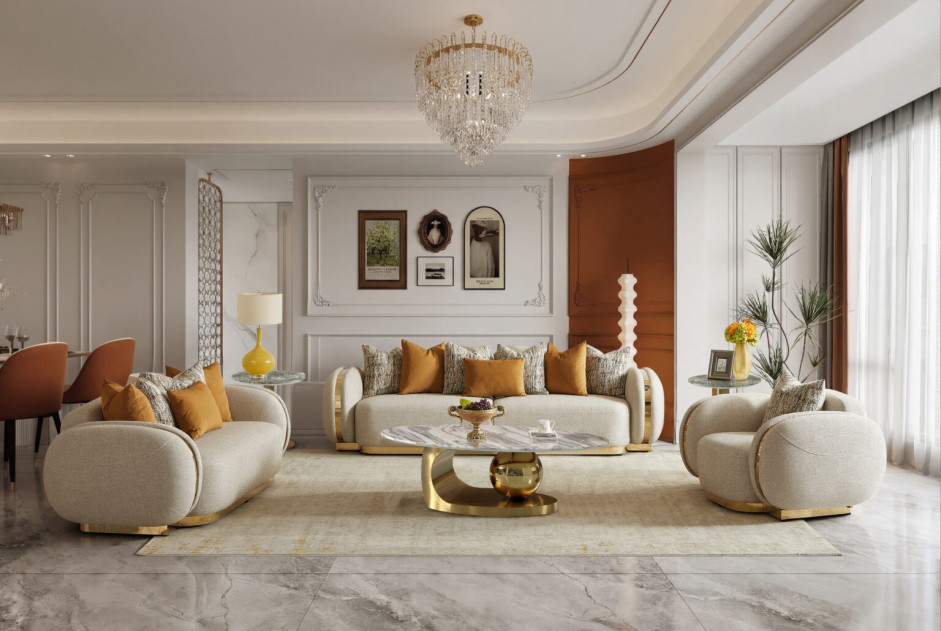 HD-100 Luxury Contemporary Sofa & Loveseat | Homey Design