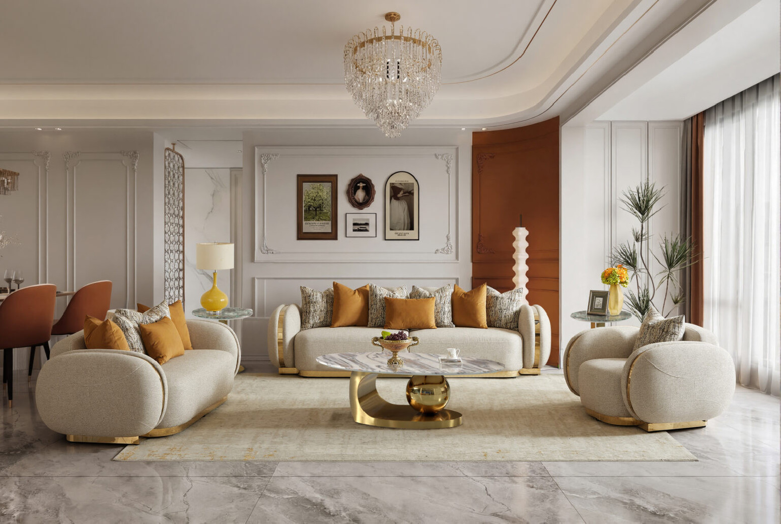 HD-100 Luxury Contemporary Sofa & Loveseat | Homey Design