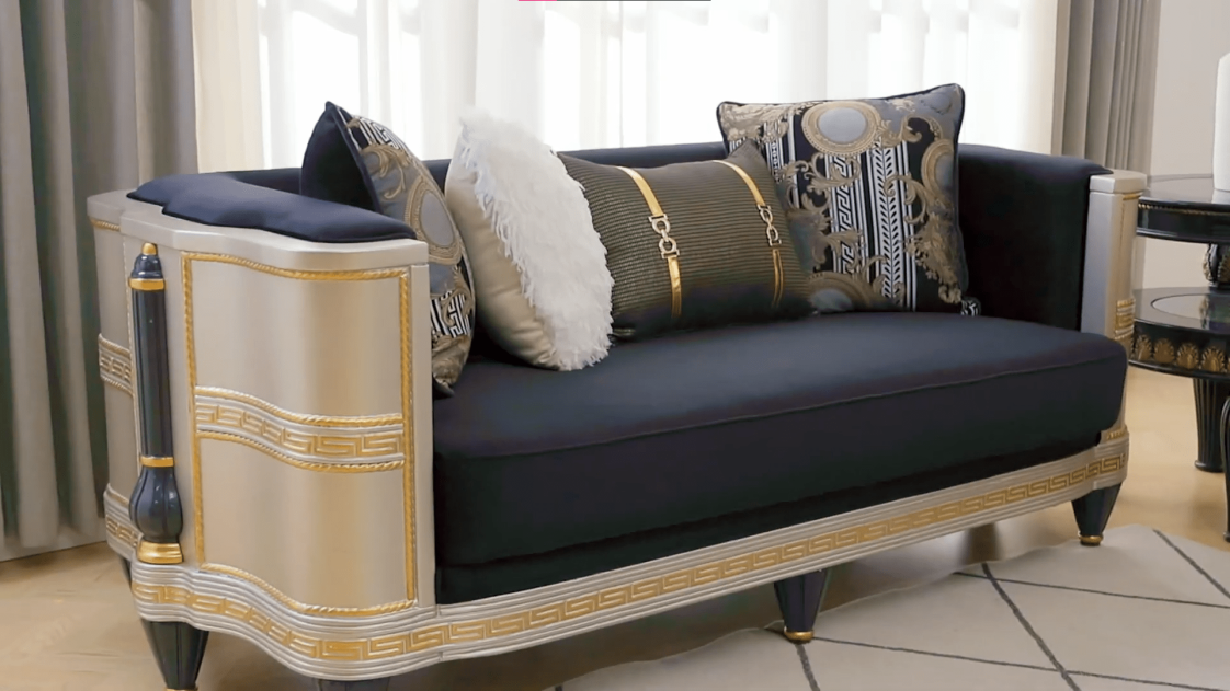 HD-9042 Luxury Contemporary Sofa & Loveseat | Homey Design