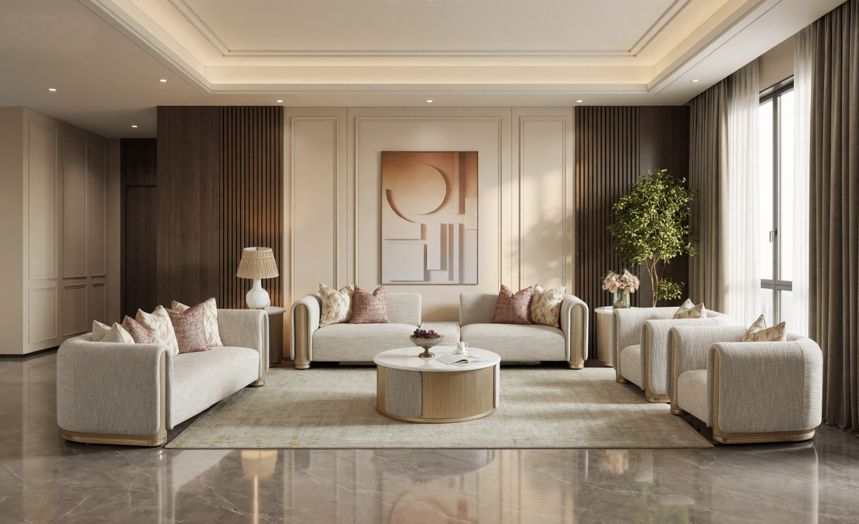 HD-1032 Luxury Contemporary Sofa & Loveseat | Homey Design