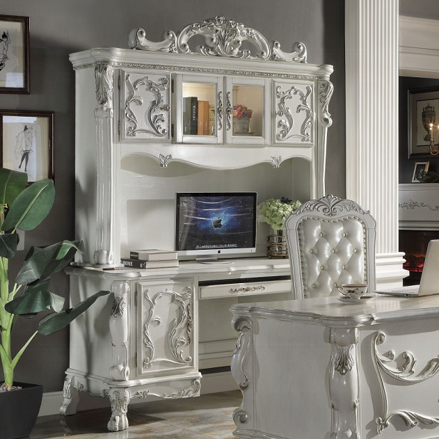OF01717 Dresden Computer Desk & Hutch | White | ACME