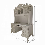 OF01717 Dresden Computer Desk & Hutch | White | ACME