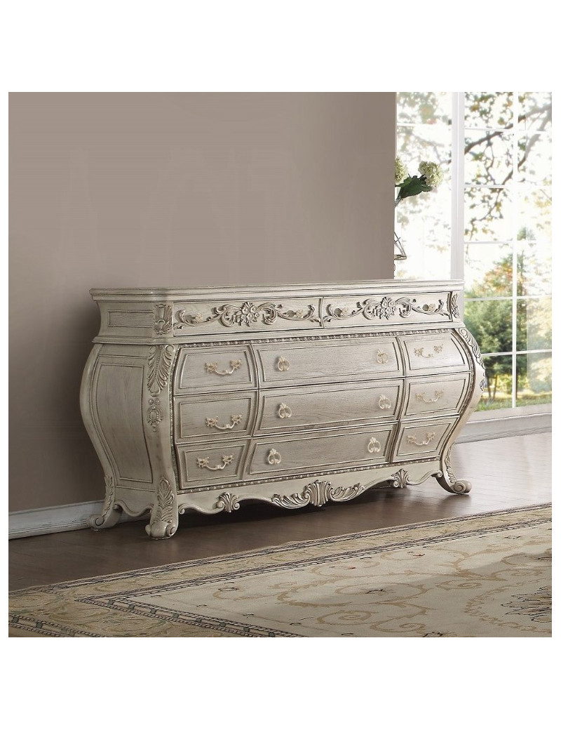 27015 Dresser Antique White Ragenardus Collection By Acme Furniture