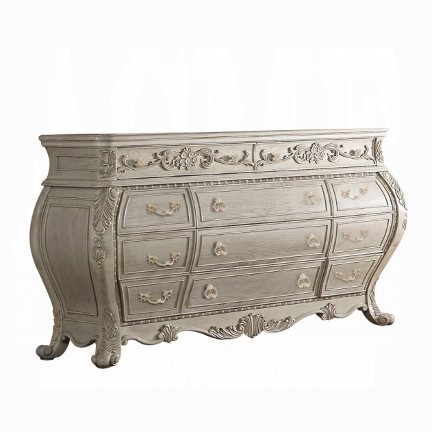 27015 Dresser Antique White Ragenardus Collection By Acme Furniture