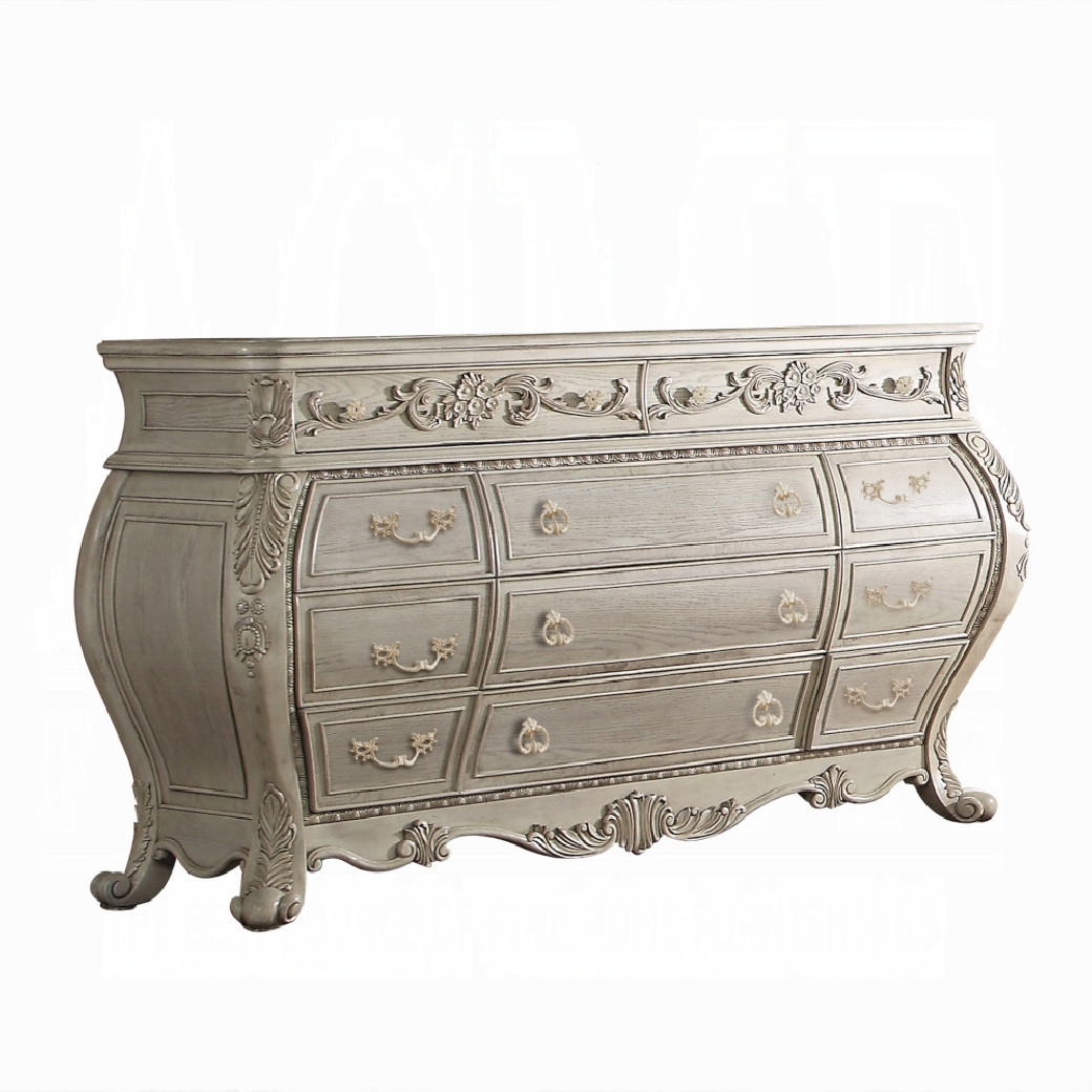 27015 Dresser Antique White Ragenardus Collection By Acme Furniture