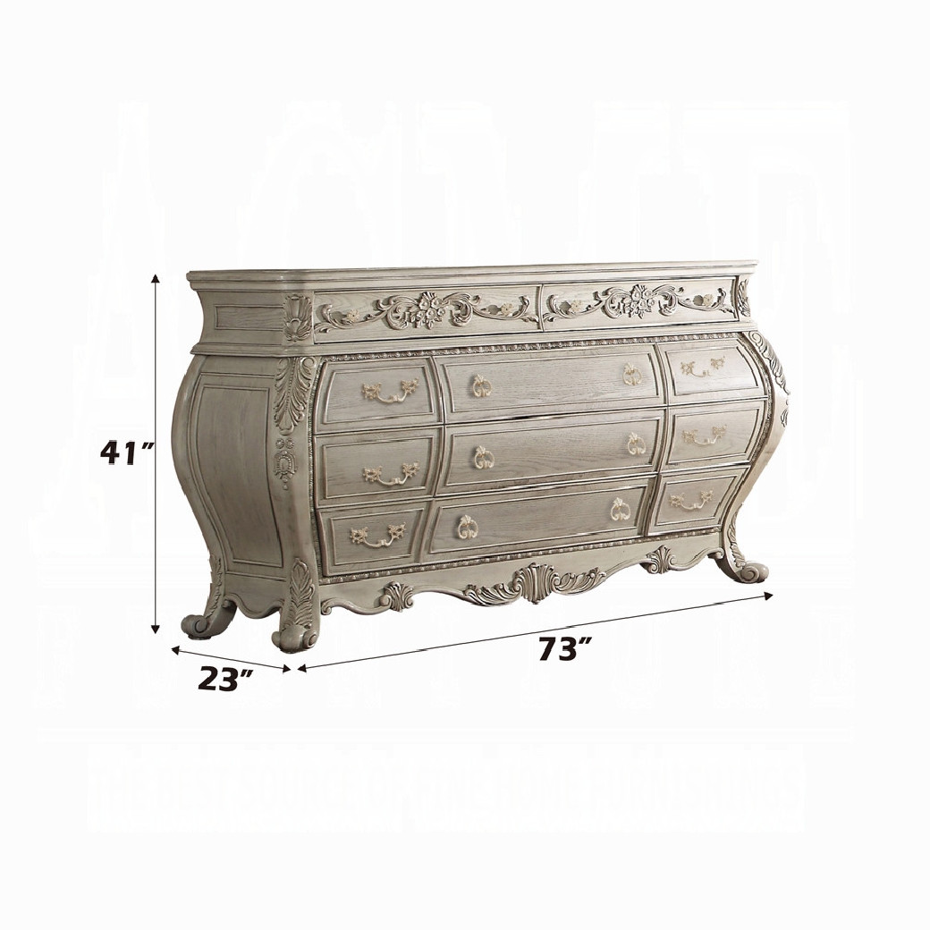 27015 Dresser Antique White Ragenardus Collection By Acme Furniture