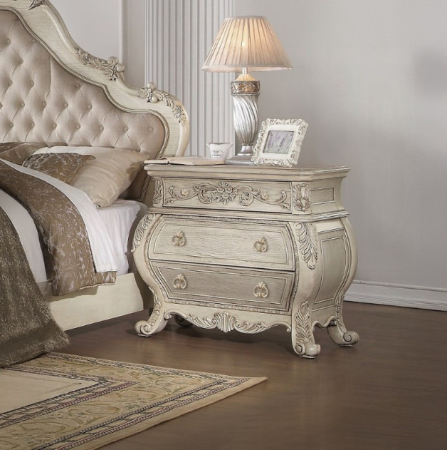 27013 Nightstand Antique White Ragenardus Collection by Acme Furniture