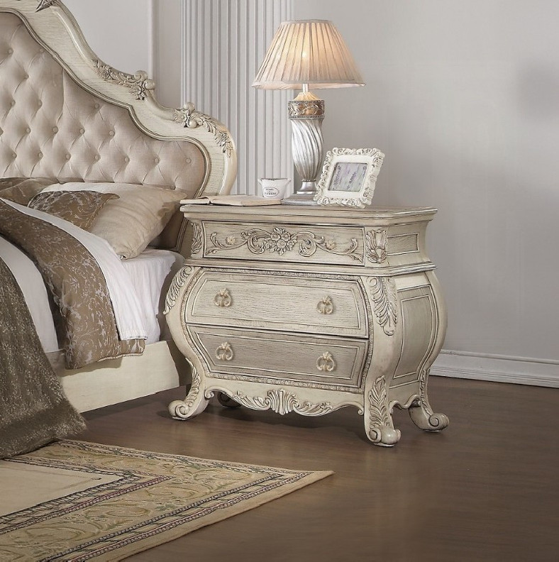 27013 Nightstand Antique White Ragenardus Collection by Acme Furniture