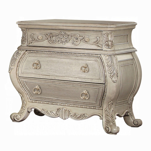 27013 Nightstand Antique White Ragenardus Collection by Acme Furniture