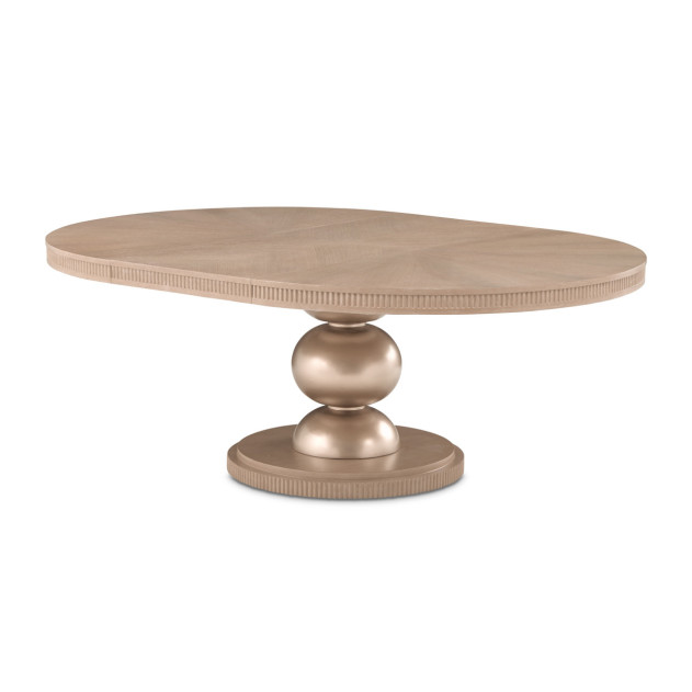 5Pc Oval Dining Set West  Kensington -Caramel Finish Collection By Michael Amini 9096000-147