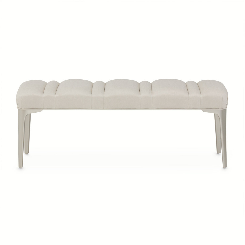 Bench Ash Gray Penthouse Collection By Michael Amini