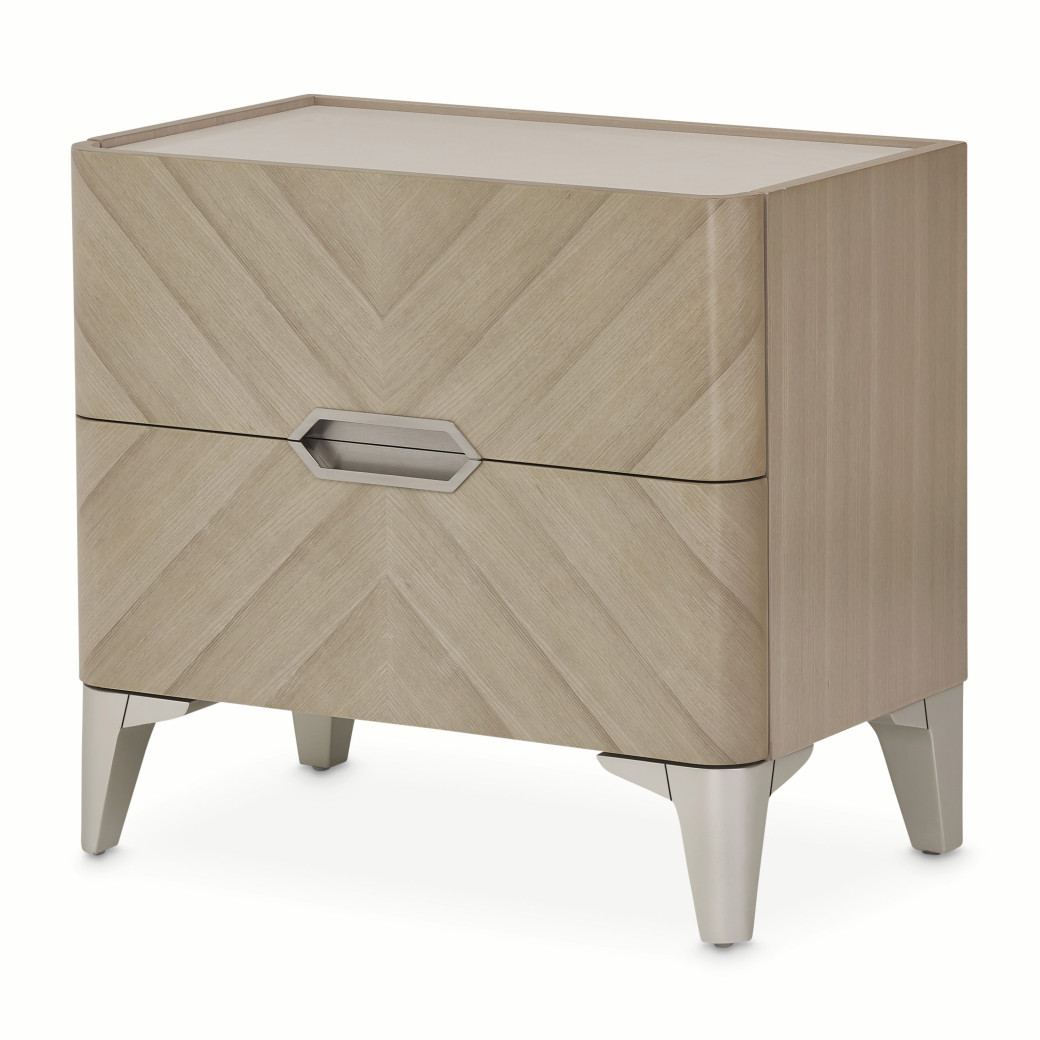 Penthouse Nightstand in Ash Gray by Michael Amini N9033040-130