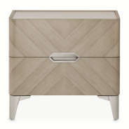 Penthouse Nightstand in Ash Gray by Michael Amini N9033040-130
