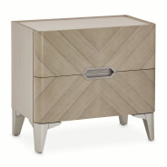 Penthouse Nightstand in Ash Gray by Michael Amini N9033040-130