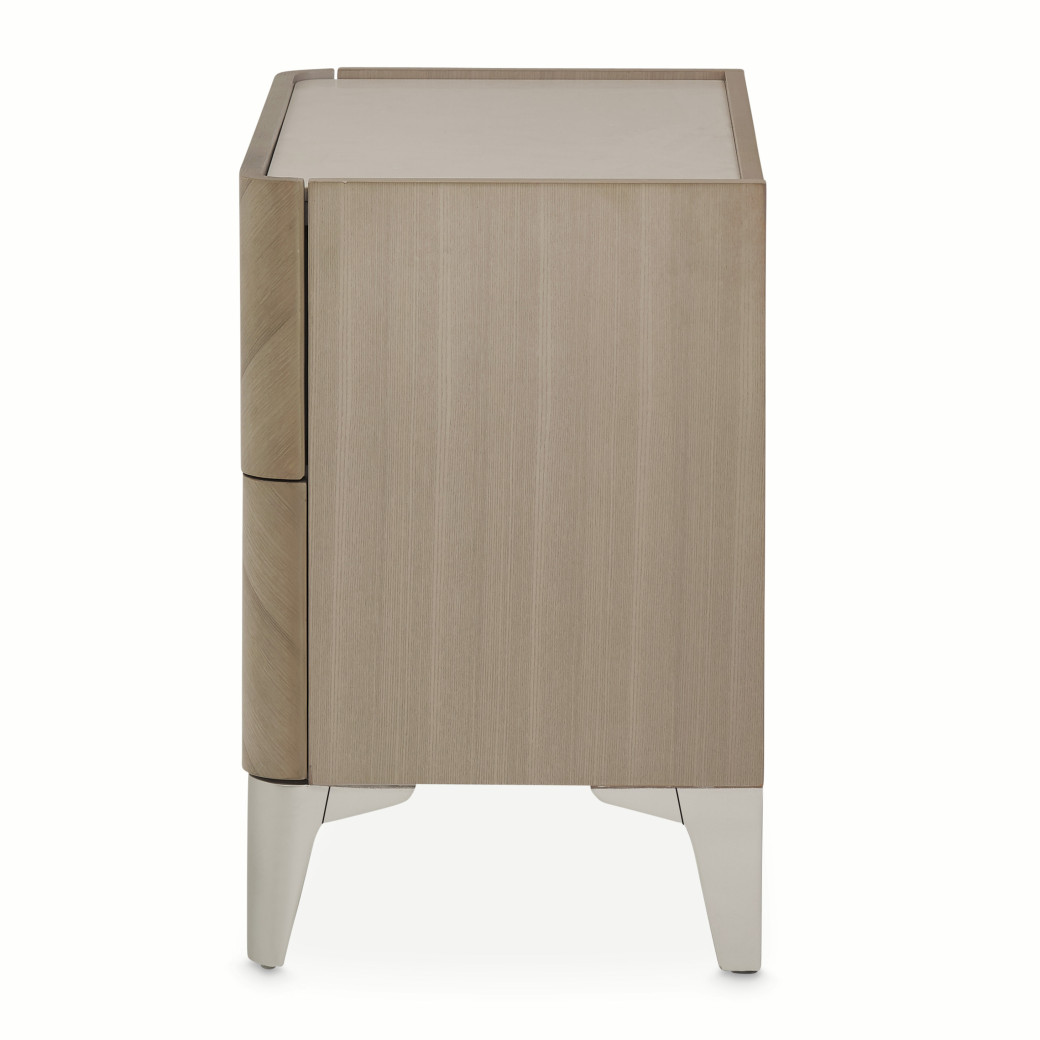 Penthouse Nightstand in Ash Gray by Michael Amini N9033040-130