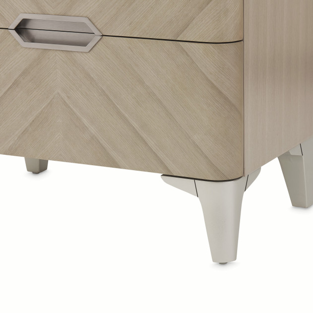 Penthouse Nightstand in Ash Gray by Michael Amini N9033040-130