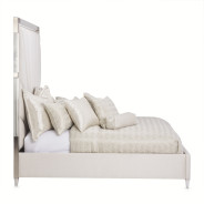 Penthouse Queen Tall Panel Bed in Ash Gray by Michael Amini NF9033000QN3T-130