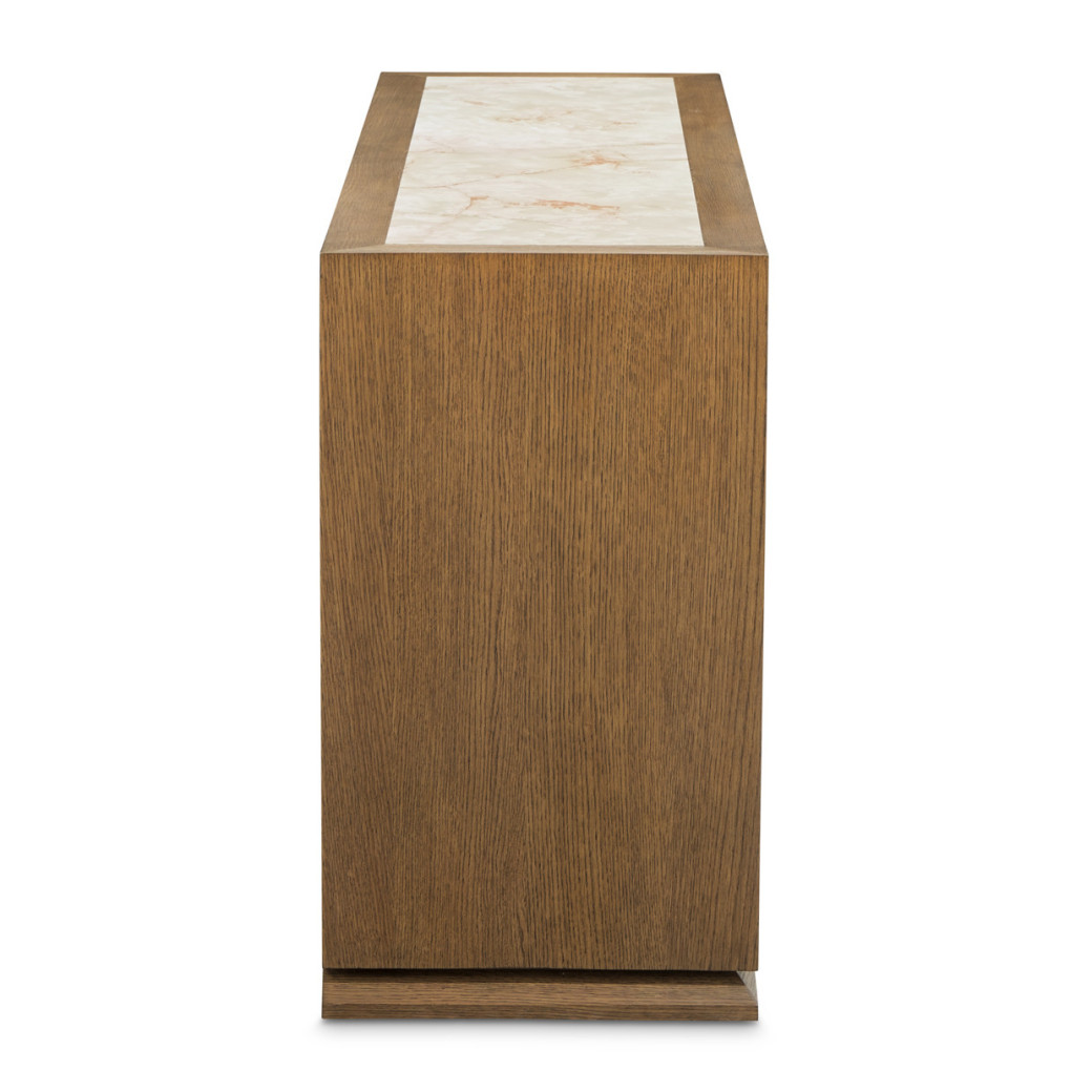 Portrait Dresser with LED Lights in Sienna Brown by Michael Amini 9031051SA-225