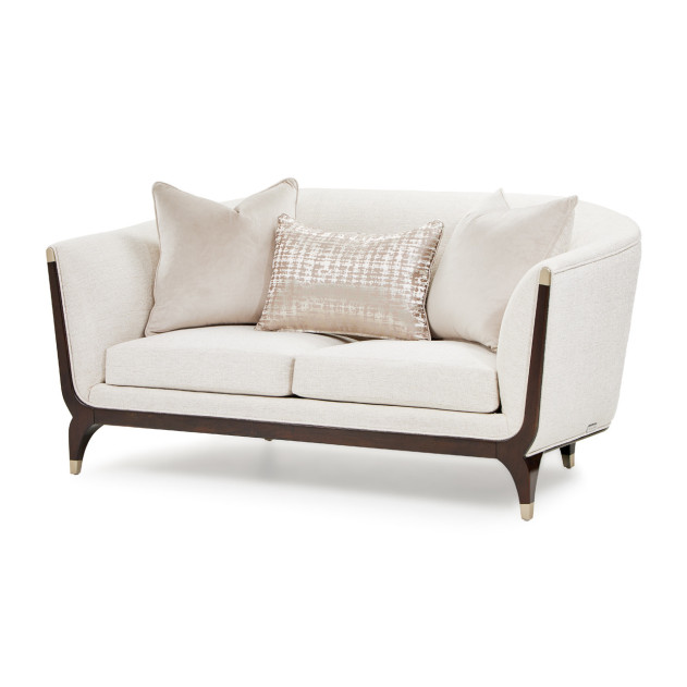 Paris Chic Loveseat in Espresso by Michael Amini NF9003825-CRMNI-409