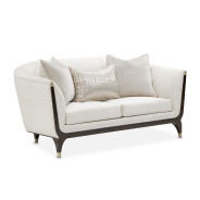 Paris Chic Loveseat in Espresso by Michael Amini NF9003825-CRMNI-409