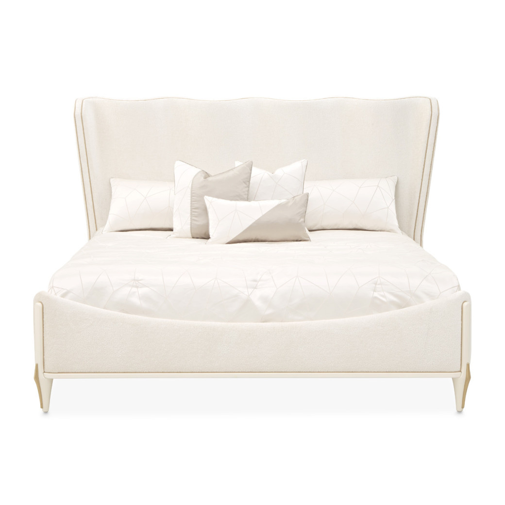 Queen Bed Creamy Pearl Finish La Terraza Collection By Michael Amini 9092000QN3-112