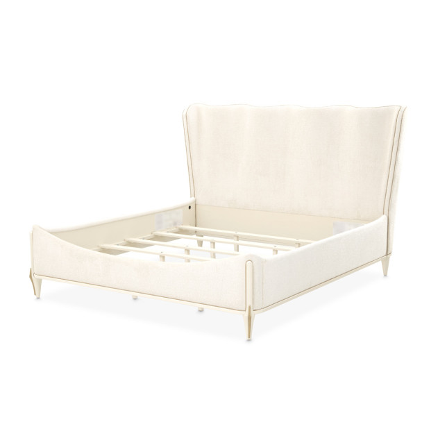 Queen Bed Creamy Pearl Finish La Terraza Collection By Michael Amini 9092000QN3-112