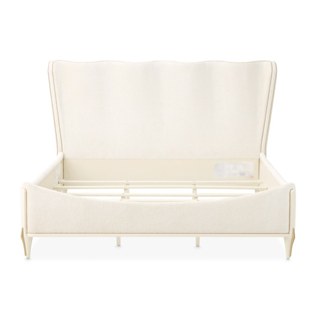 Queen Bed Creamy Pearl Finish La Terraza Collection By Michael Amini 9092000QN3-112