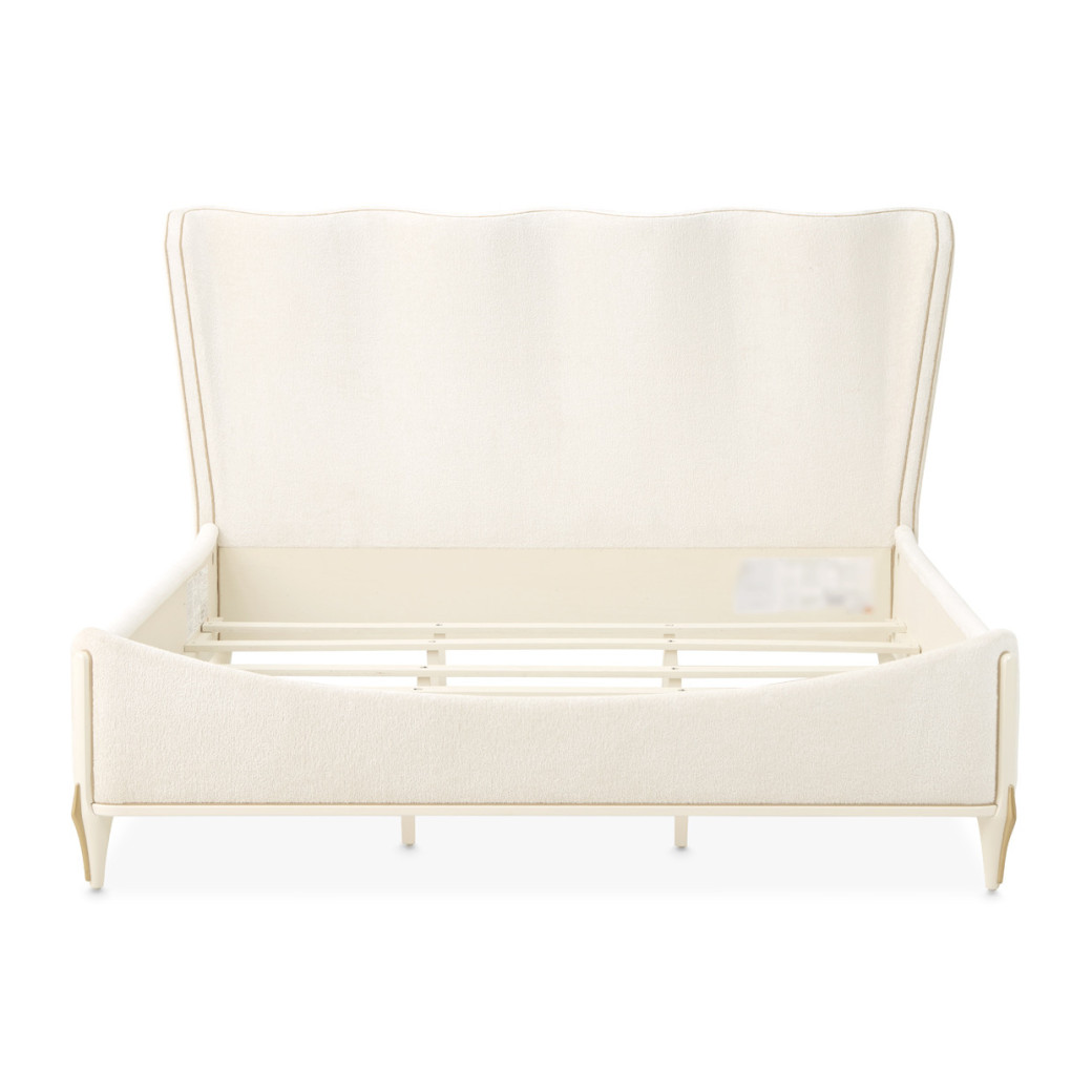 Queen Bed Creamy Pearl Finish La Terraza Collection By Michael Amini 9092000QN3-112