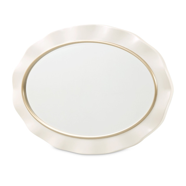 La Terrazza Wall Mirror – Creamy Pearl Finish by Michael Amini | 9092260-112
