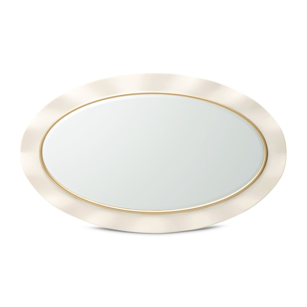 La Terrazza Wall Mirror – Creamy Pearl Finish by Michael Amini | 9092260-112