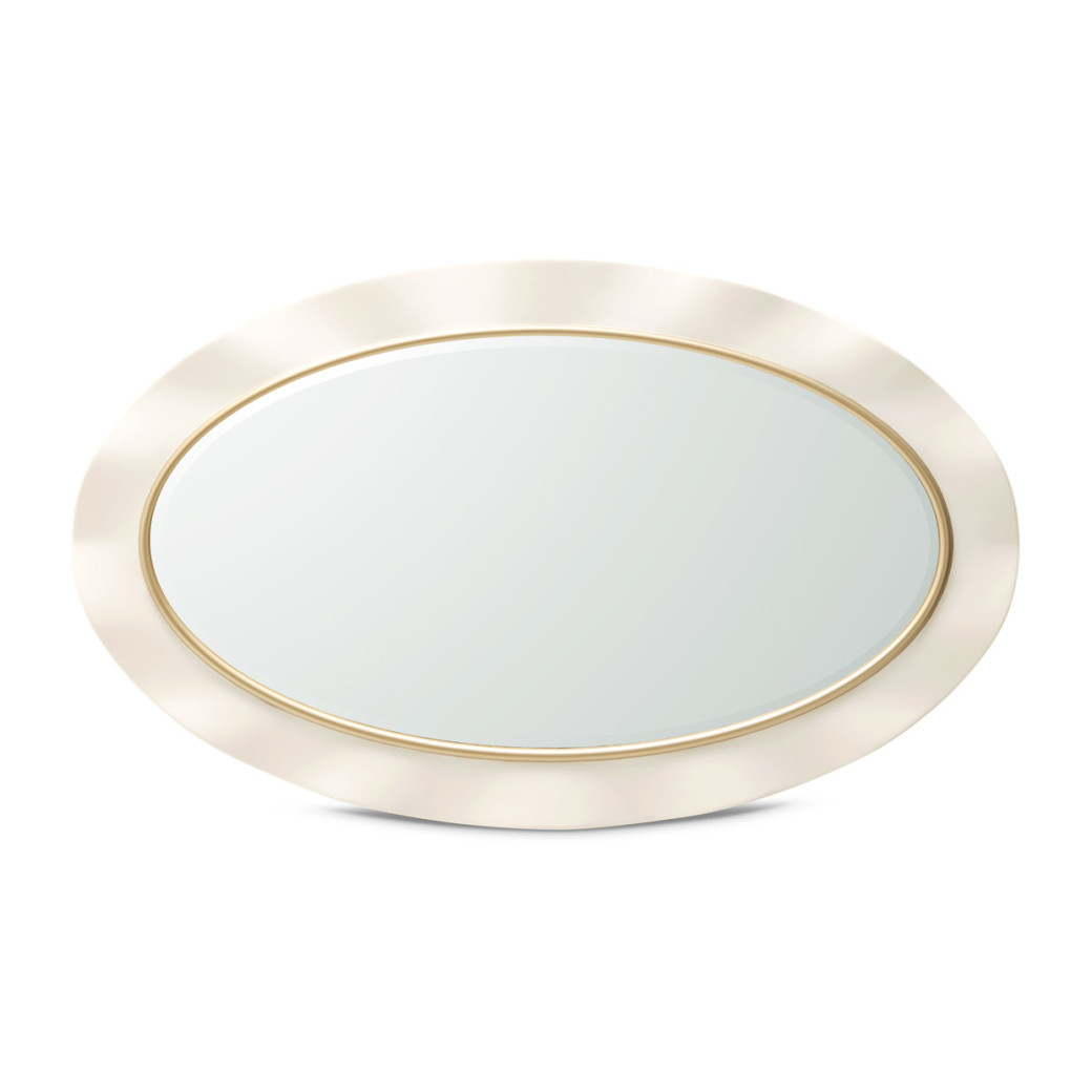 La Terrazza Wall Mirror – Creamy Pearl Finish by Michael Amini | 9092260-112
