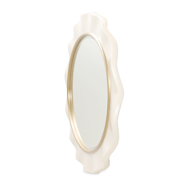 La Terrazza Wall Mirror – Creamy Pearl Finish by Michael Amini | 9092260-112