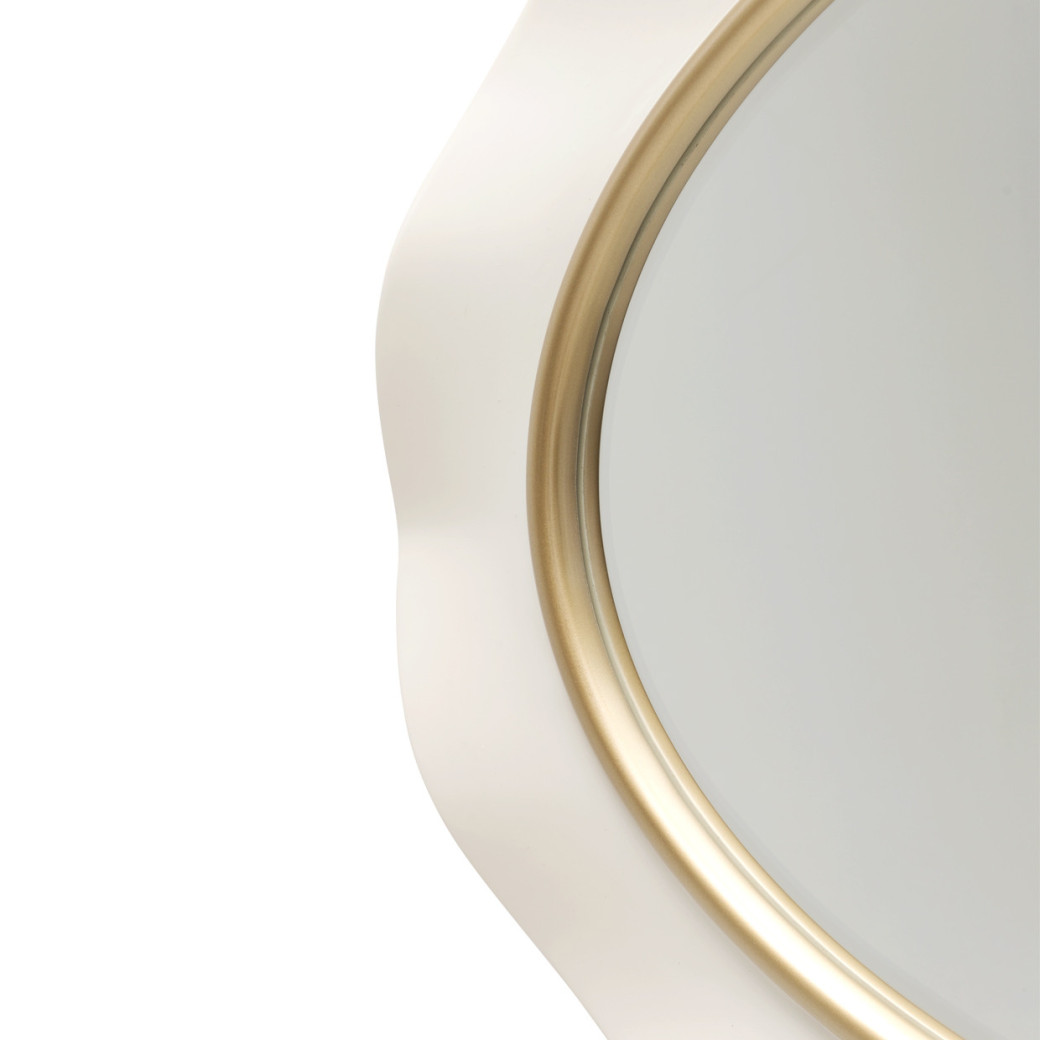 La Terrazza Wall Mirror – Creamy Pearl Finish by Michael Amini | 9092260-112