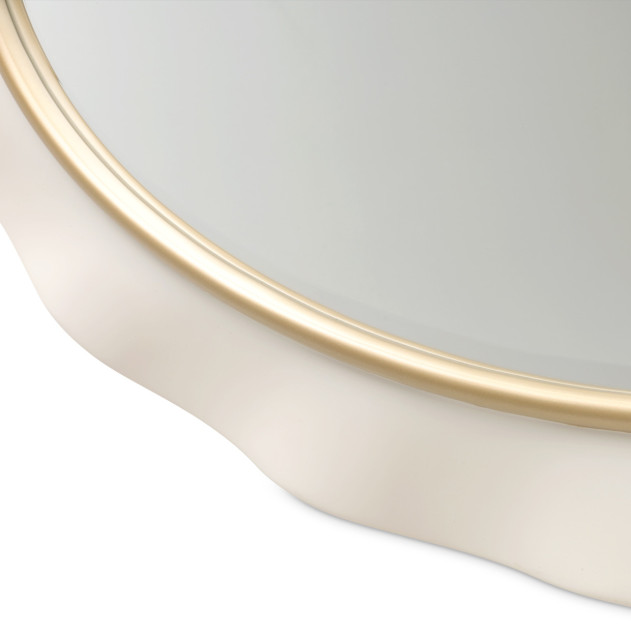 La Terrazza Wall Mirror – Creamy Pearl Finish by Michael Amini | 9092260-112