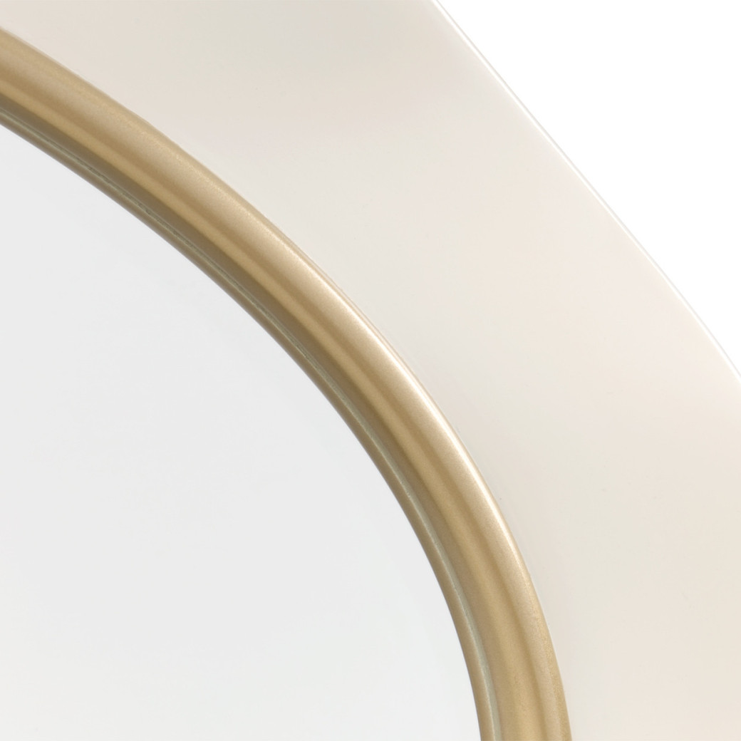 La Terrazza Wall Mirror – Creamy Pearl Finish by Michael Amini | 9092260-112