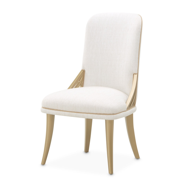 La Terrazza Dining Side Chair – Creamy Pearl Finish by Michael Amini 9092003A-112