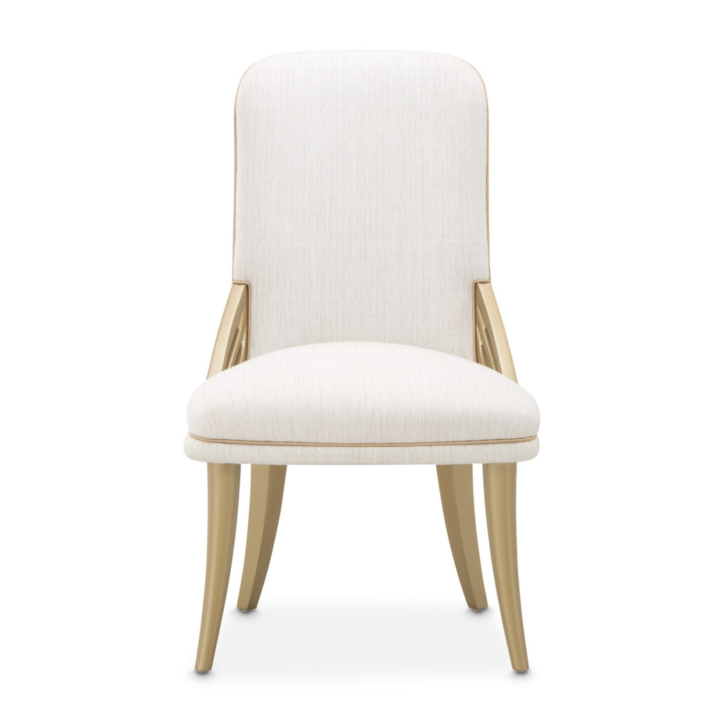 La Terrazza Dining Side Chair – Creamy Pearl Finish by Michael Amini 9092003A-112