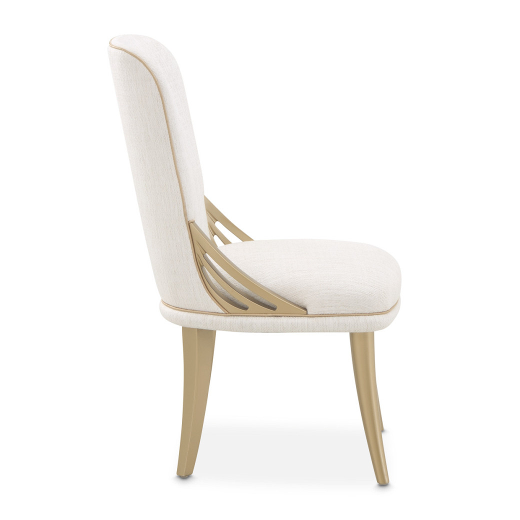 La Terrazza Dining Side Chair – Creamy Pearl Finish by Michael Amini 9092003A-112