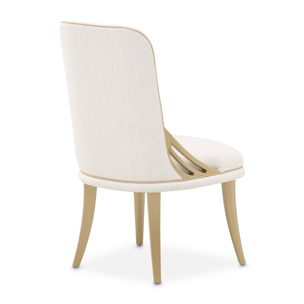 La Terrazza Dining Side Chair – Creamy Pearl Finish by Michael Amini 9092003A-112