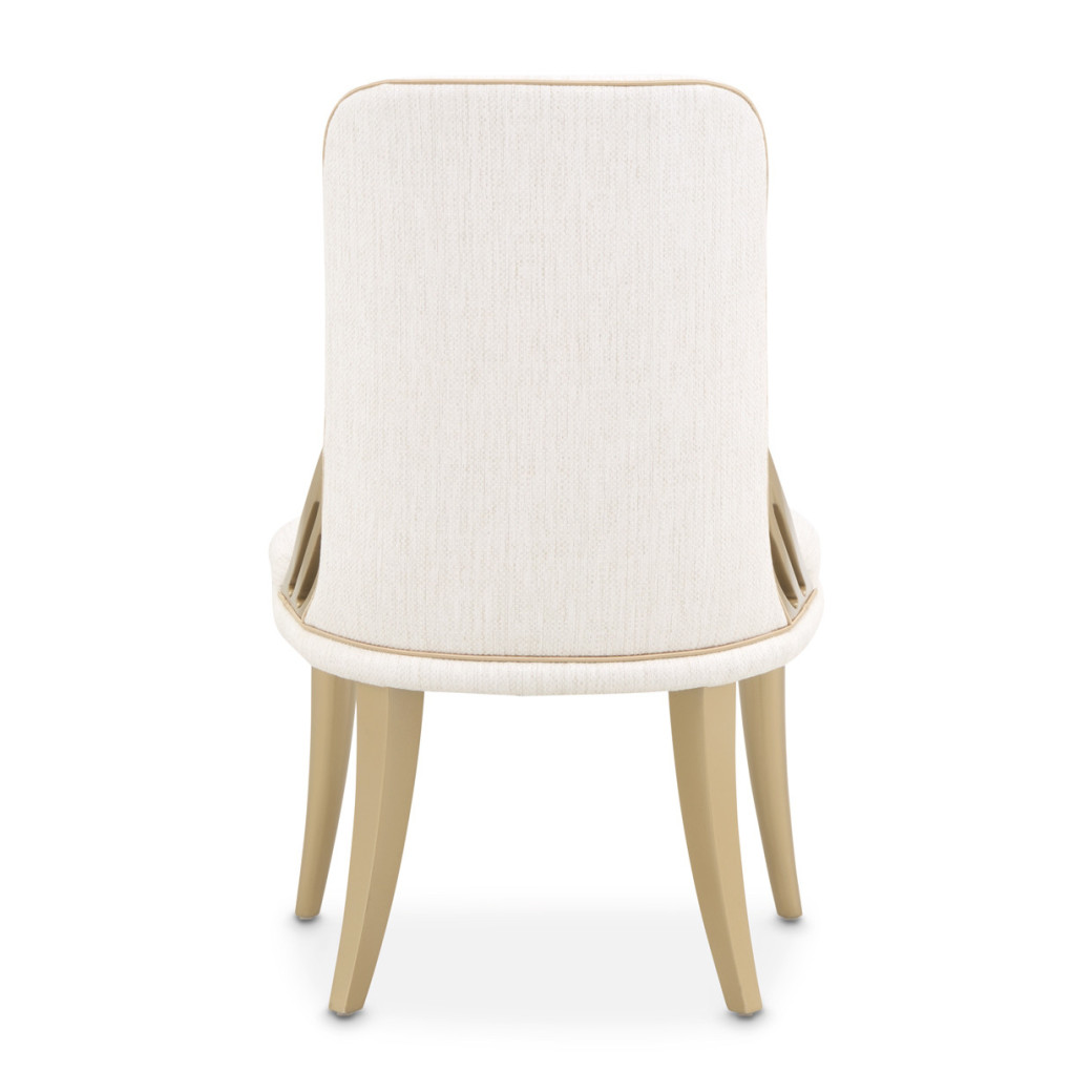 La Terrazza Dining Side Chair – Creamy Pearl Finish by Michael Amini 9092003A-112