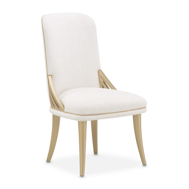 La Terrazza Dining Side Chair – Creamy Pearl Finish by Michael Amini 9092003A-112
